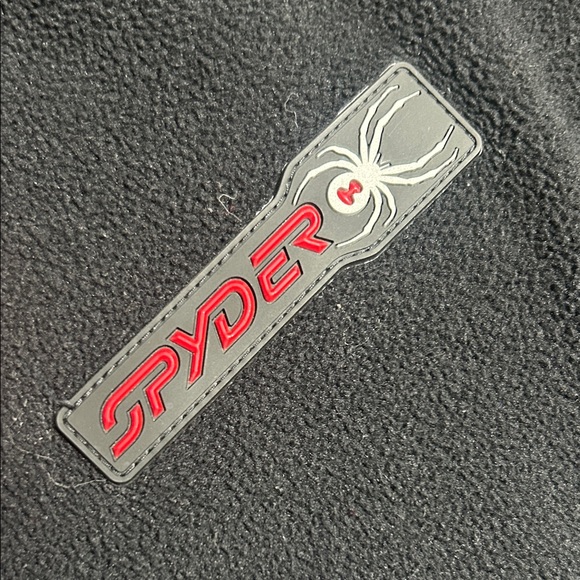 Spyder Black Fleece Jacket for Men - Picture 3 of 4